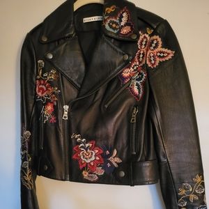 💖SOLD💖Alice and Olivia NWOT Genuine Embroidered Lamb Leather